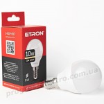 Лампа світлодіодна ETRON Light 1-ELP-057 G45 10W 3000K 220V E14