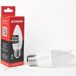 Лампа світлодіодна ETRON Light 1-ELP-017 C37 10W 3000K 220V E27