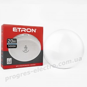 Світильник світлодіодний ETRON Communal 1-ESP-526-C 20W 5000К circle з датчиком руху