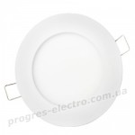 Світлодіодний світильник врізний ЄВРОСВІТЛО 9Вт коло LED-R-150-9 6400К