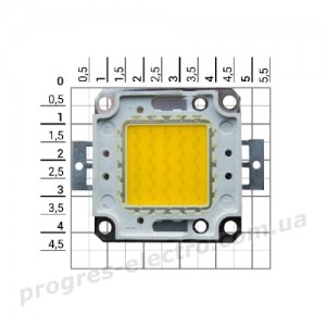 Чіп 50w COB DC 1500mA 31v 6400К