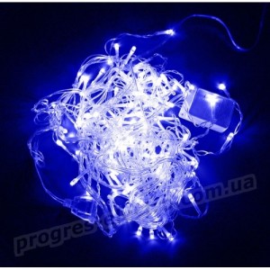 Гірлянда STARLIGHT бахрома синій 100LED IP20 прозорий 3.2x0.7м