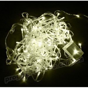 Гірлянда STARLIGHT бахрома теплий-білий 100LED IP20 прозорий 3.2x0.7м