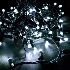 Гірлянда вулична STARLIGHT бахрома білий 75LED IP44 чорний 2x0.7м