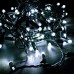 Гірлянда вулична STARLIGHT бахрома білий 75LED IP44 чорний 2x0.7м