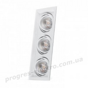 Карданний світильник Feron AL203 3xCOB 20W білий