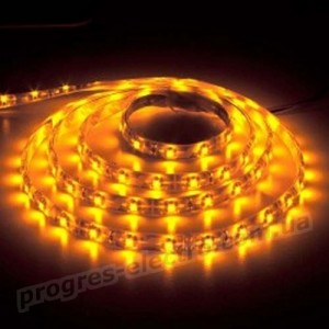 Світлодіодна стрічка Feron SANAN LS604 60SMD/м 12V IP65 жовтий