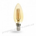 Лампа світлодіодна Feron 1519 LB-158 золото 6W E14 2200K