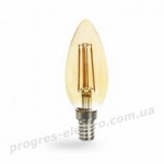 Лампа світлодіодна Feron 1521 LB-58 золото 4W E14 2200K