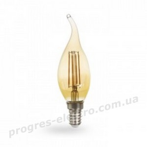 Лампа світлодіодна Feron 1522 LB-59 золото 4W E14 2200K