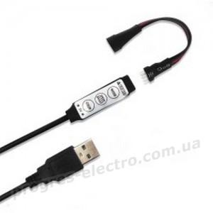 Світлодіодна стрічка Feron LS708 RGB з USB та мініконтролером