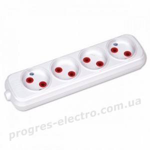 Колодка 4 гнізда 4-Gang Socket