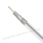 Коаксіальний кабель RG-6 Мідь Білий