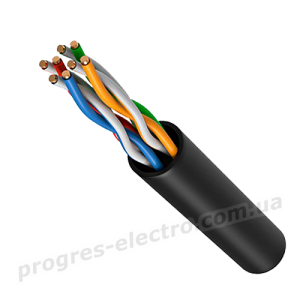 Кабель мережевий FTP Cat.5e 4*2*0,51 Outdoor з тросом Мідь Кабель мережевий FTP Cat.5e 4*2*0,51 Outdoor з тросом Мідь