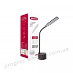 Настільна лампа розумна MAXUS DKL 8W (звук, USB, димінг, температура) чорна
