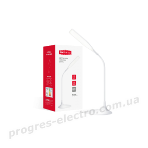 Настільна лампа розумна MAXUS DKL 6W (акумулятор, димінг) біла, квадрат