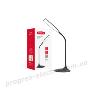 Настільна лампа розумна MAXUS DKL 6W (акумулятор, димінг) чорна, квадрат