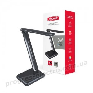 Настільна лампа MAXUS DL 8W 3CCT BL S