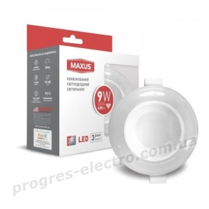 Світлодіодний світильник розумний MAXUS 3-step 9W (змінні яскравість та тон) коло
