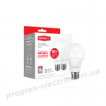 Набір світлодіодних ламп MAXUS A60 10W тепле світло E27 (по 2 шт.) (2-LED-561-01)