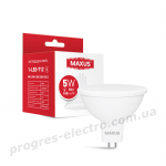 Лампа світлодіодна MAXUS 1-LED-712 MR16 5W 4100K 220V GU5.3