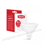 Лампа світлодіодна MAXUS 1-LED-722 MR16 7W 4100K 220V GU5.3
