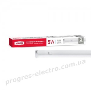 Світлодіодний світильник лінійний Maxus T5 5W 4100K 300mm