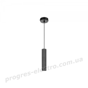 Підвісний світильник Maxus 6W тепле світло, 180MM круглий чорний (1-FPL-003-01-C-BK)
