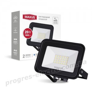 Прожектор світлодіодний MAXUS FL-04 20W 5000K