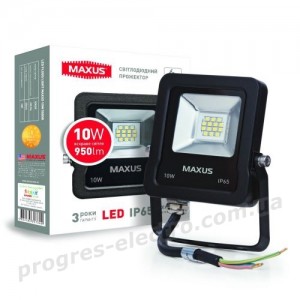 Прожектор світлодіодний MAXUS 10W, 5000K