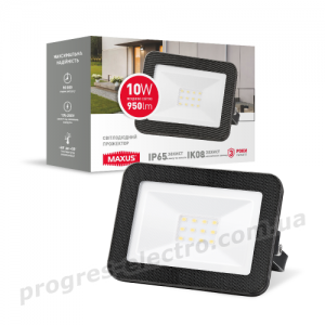 Прожектор світлодіодний MAXUS FL-01 10W, 5000K