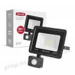 Прожектор світлодіодний з датчиком руху MAXUS FL-04 30W 5000K sensor