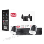 Спот світильник на 2 лампи MAXUS MSL-01W 2x4W 4100K чорний