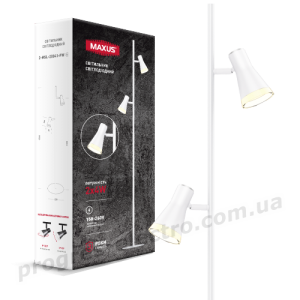 Спот світильник MAXUS MSL-02F 2x4W 4100K білий