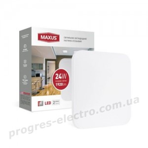 Світильник світлодіодний настінно-стельовий Maxus Ceiling light 24W 4100K S (квадрат) Світильник світлодіодний настінно-стельовий Maxus Ceiling light 24W 4100K S (квадрат)
