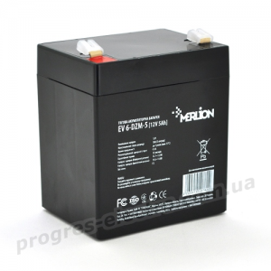 Акумуляторна батарея EV 6-DZM-5, 12V 5Ah F2 (клема)
