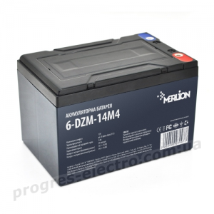 Акумуляторна батарея 6-DZM-14 12V 14Ah (болт)