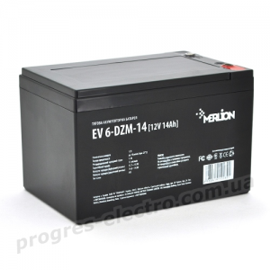 Акумуляторна батарея EV 6-DZM-14, 12V 14Ah M5 (болт)