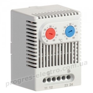 Термостат двоканальний від 0 до +60°C NO+NC IEK