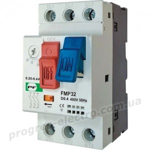 Автоматичний вимикач захисту двигуна FMP32 0.4A