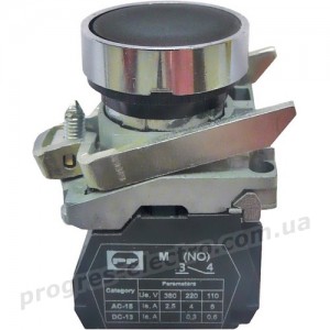 Вимикач кнопковий FP PCP 1NO чорний