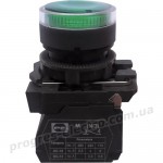 Вимикач кнопковий FP PCPI Pl 1NО зелений 230V