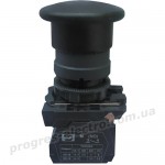 Вимикач кнопковий FP PM Pl 1NO чорний "грибок"