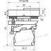 Вимикач кнопковий FP PrecLB з маркуванням 1NO 1NC 110A