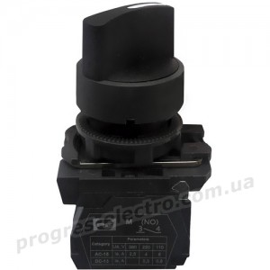 Вимикач кнопковий FP REC 2 Pl чорний 1NО