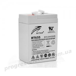 Акумуляторна батарея RT655 6V 5.5Ah
