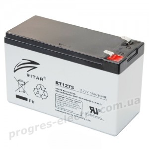 Акумуляторна батарея RT1275 12V 7.5Ah