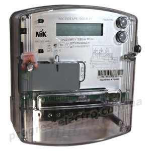 Електролічильник трифазний NIK 2303 AP6.1000.M.11 3х220/380В (5-80А)