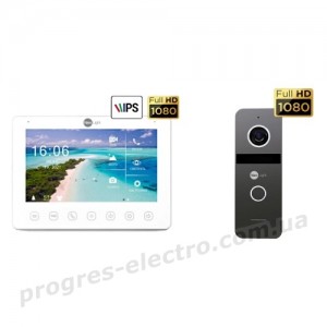 Комплект монітор + панель виклику NeoKIT HD+ Graphite