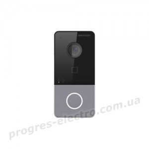Виклична панель DS-KV6113-WPE1(B) 2Мп з ІЧ-підсвічуванням та Wi-Fi